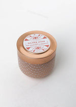 Capri Blue Gilded Muse Pink Grapefuit and Prosecco Tin Candle-Hand In Pocket