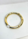 Lindy Acrylic Stack Bracelet- Gold-Hand In Pocket