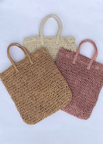 Soleil Woven Tote - Pink-Hand In Pocket