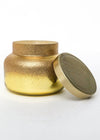 Capri Blue Gold Glittered Ombre Jar 19 oz Candle - Volcano-Hand In Pocket