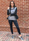 Spanx Look at Me Now High-Rise Camo Leggings - Black Camo-Hand In Pocket