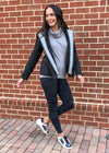 Spanx Look at Me Now High-Rise Camo Leggings - Black Camo-Hand In Pocket