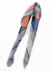 Color block chic scarf - coral-Hand In Pocket