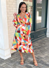 Ardmore Geo Print Wrap Dress***FINAL SALE***-Hand In Pocket