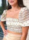 Sonoma Puff Sleeve Cropped Top-***FINAL SALE***-Hand In Pocket