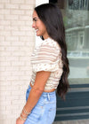 Sonoma Puff Sleeve Cropped Top-***FINAL SALE***-Hand In Pocket