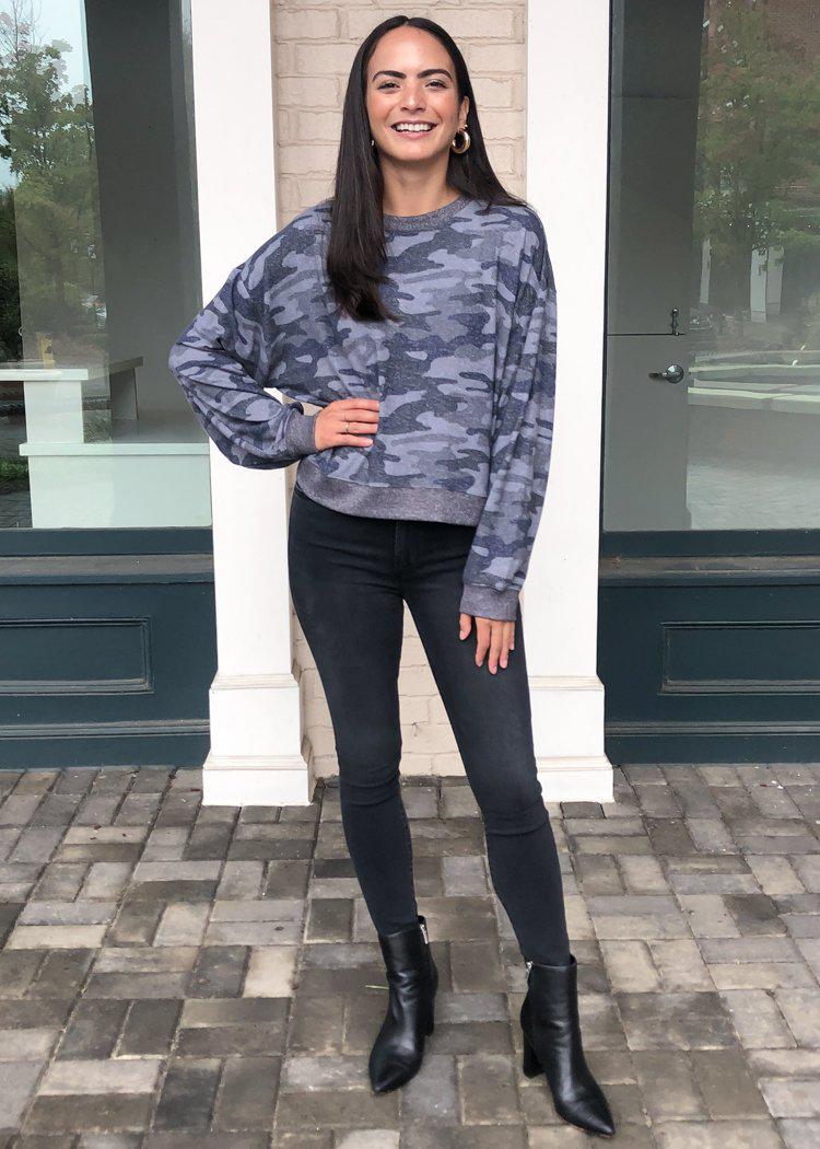 Z Supply Noa Marled Pullover-Hand In Pocket