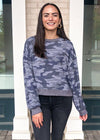 Z Supply Noa Marled Pullover-Hand In Pocket