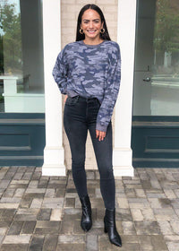 Z Supply Noa Marled Pullover-Hand In Pocket