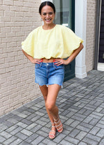 Loli Voluminous Cropped Top ***FINAL SALE***-Hand In Pocket