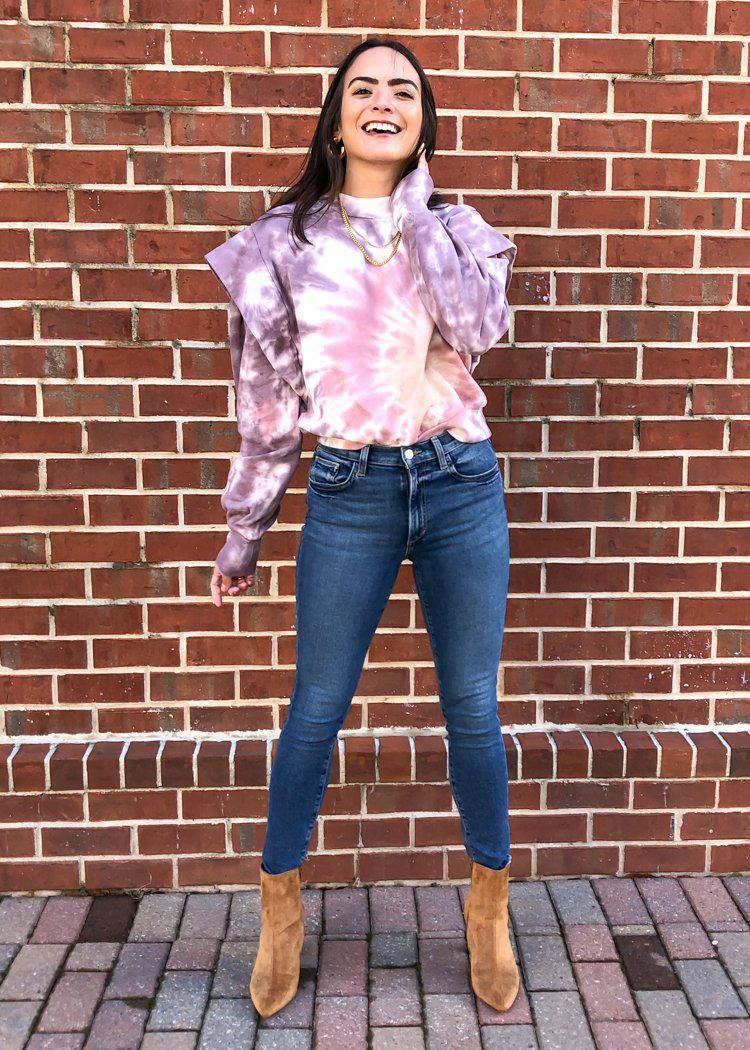 Jones Tie Dye Sweatshirt-Hand In Pocket