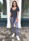 Z Supply Mina Marled Camo Jogger-Hand In Pocket