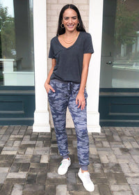 Z Supply Mina Marled Camo Jogger-Hand In Pocket