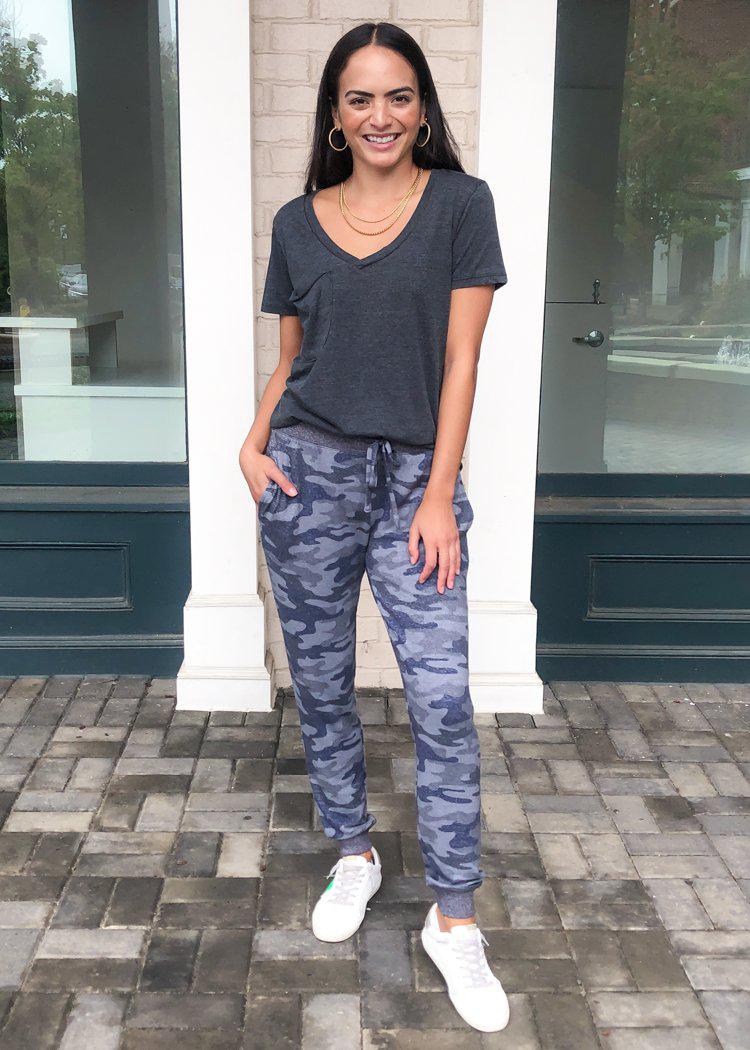 Z Supply Mina Marled Camo Jogger-Hand In Pocket