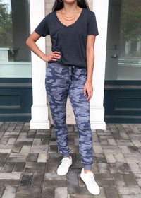 Z Supply Mina Marled Camo Jogger-Hand In Pocket