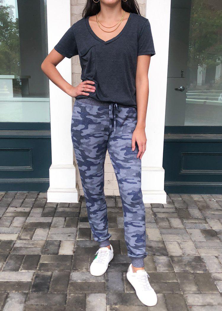 Z Supply Mina Marled Camo Jogger-Hand In Pocket