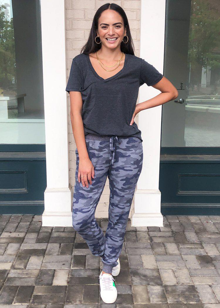 Z Supply Mina Marled Camo Jogger-Hand In Pocket