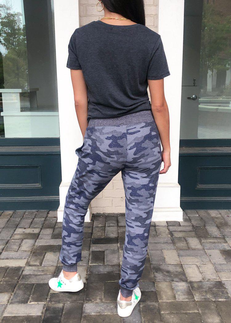 Z Supply Mina Marled Camo Jogger-Hand In Pocket