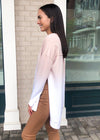 Weekender Pullover Ombre-Oatmeal-Hand In Pocket