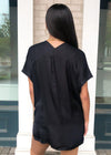 Karlie Bondi Tunic- Noir-Hand In Pocket
