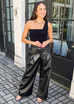 Line + Dot Sylvie One Shoulder Sweater Top-***FINAL SALE***-Hand In Pocket