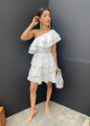 Camelia One Shoulder Tiered Mini Dress ***FINAL SALE***-Hand In Pocket