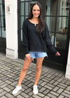 Chaser Cashmere Fleece Lace Up Sleeve Pullover-***FINAL SALE***-Hand In Pocket