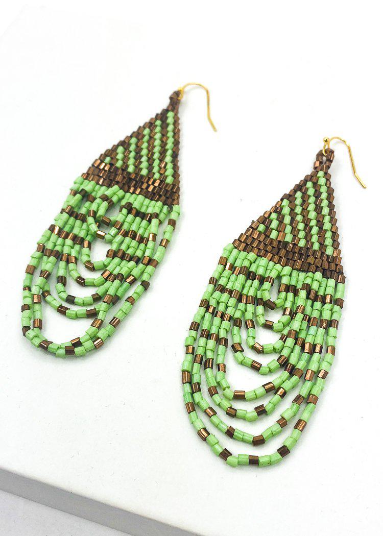 Ko Mak Beaded Drops - Mint-Hand In Pocket