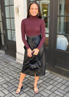 Commando Butter Turtleneck Bodysuit - Raisin-Hand In Pocket
