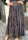 Elan Amelia Tiered Maxi Skirt-Hand In Pocket