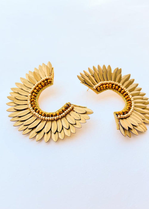 Wing Earrings - Gold-Hand In Pocket