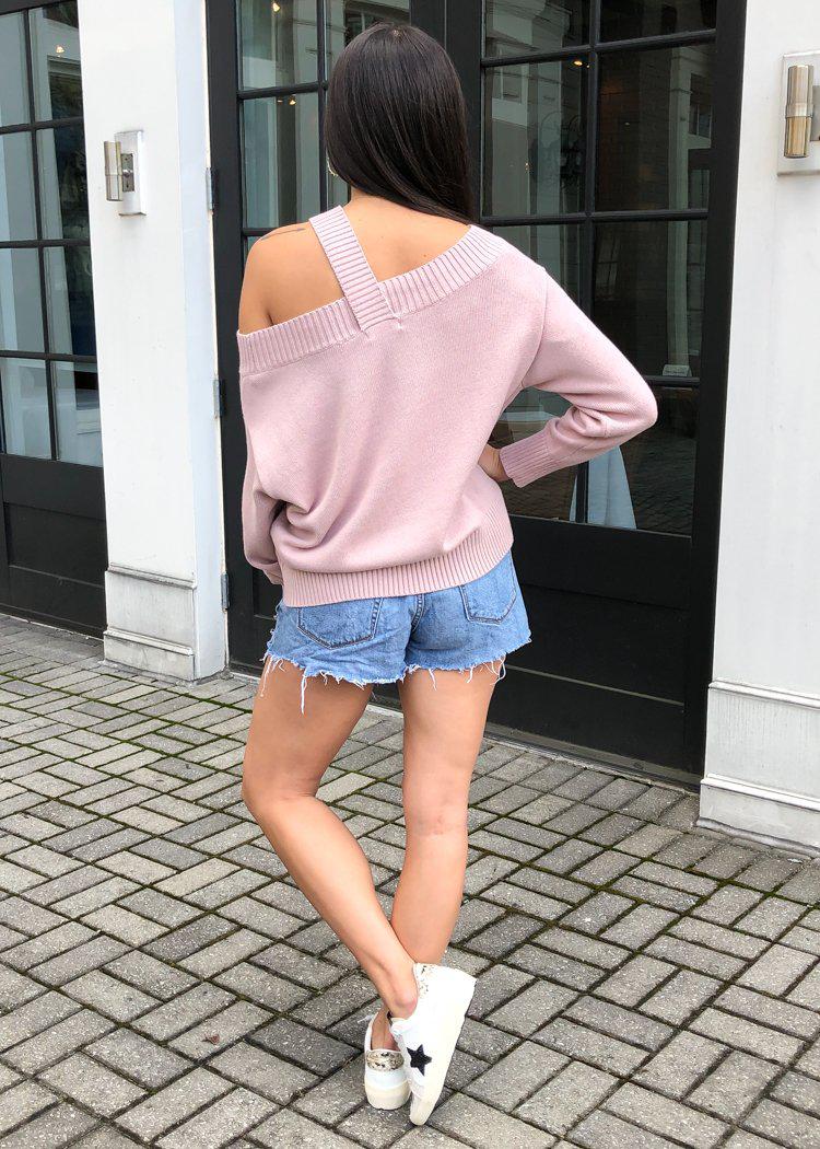 525 America Off Shoulder Pullover-Quartz ***FINAL SALE***-Hand In Pocket