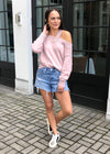 525 America Off Shoulder Pullover-Quartz ***FINAL SALE***-Hand In Pocket