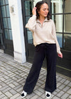 Chaser Rpet Bliss Knit Wide Leg Lounge Pant-***FINAL SALE***-Hand In Pocket