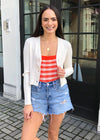 525 America Gingham Sweater Tank-Hand In Pocket