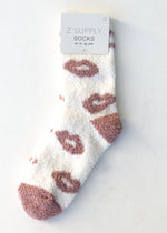 Z Supply Lip Plush Socks - Vanilla Ice-Hand In Pocket