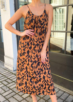 THML St. Marie Leopard Print Spaghetti Strap Maxi Dress-***FINAL SALE***-Hand In Pocket
