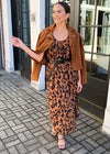 THML St. Marie Leopard Print Spaghetti Strap Maxi Dress-***FINAL SALE***-Hand In Pocket