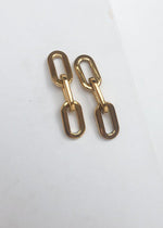 BRACHA Elle Gage Link Earrings - Gold-Hand In Pocket