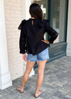 Jace Ruffle Eyelet Cotton Blouse-***FINAL SALE***-Hand In Pocket