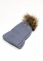 Winterpark Fur Beanie-Grey ***FINAL SALE***-Hand In Pocket