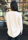 V Neck Leopard Weekender Pullover-Hand In Pocket