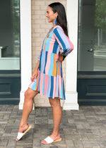 Karlie Driftwood Tiered Shift Dress ***FINAL SALE***-Hand In Pocket