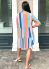 Karlie Driftwood Tiered Shift Dress ***FINAL SALE***-Hand In Pocket