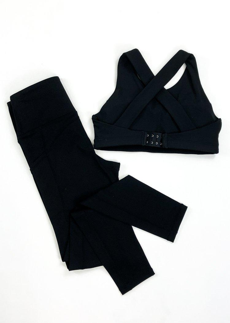 Restore Racerback Padded Sports Bra - Black-***FINAL SALE***-Hand In Pocket