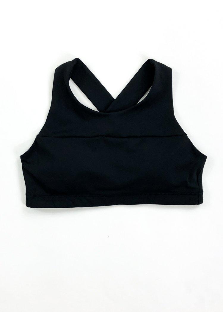 Restore Racerback Padded Sports Bra - Black-***FINAL SALE***-Hand In Pocket