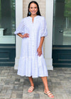 Karlie Sonoma Eyelet Midi Dress-White-***FINAL SALE***-Hand In Pocket