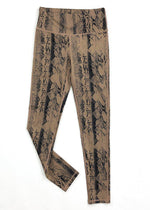 Revive Snake Print 7/8 Legging - Brown Snake-Hand In Pocket