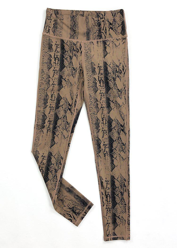 Revive Snake Print 7/8 Legging - Brown Snake-Hand In Pocket