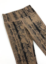 Revive Snake Print 7/8 Legging - Brown Snake-Hand In Pocket